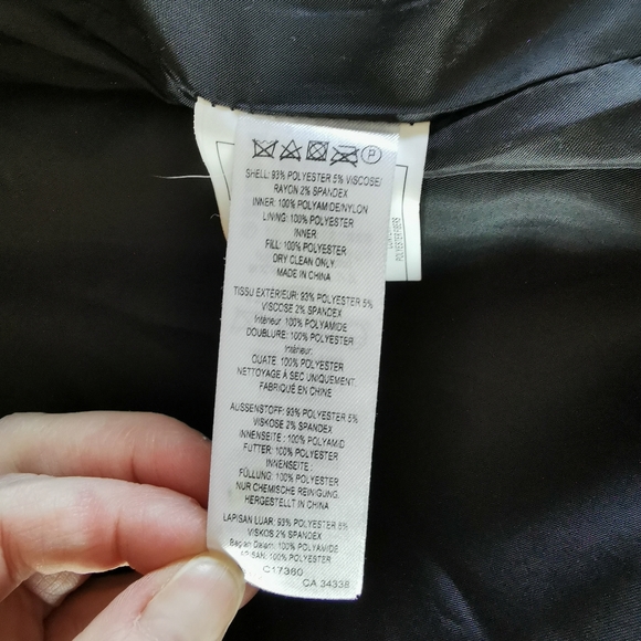 French Connection Black Coat Size Medium - Picture 5 of 8